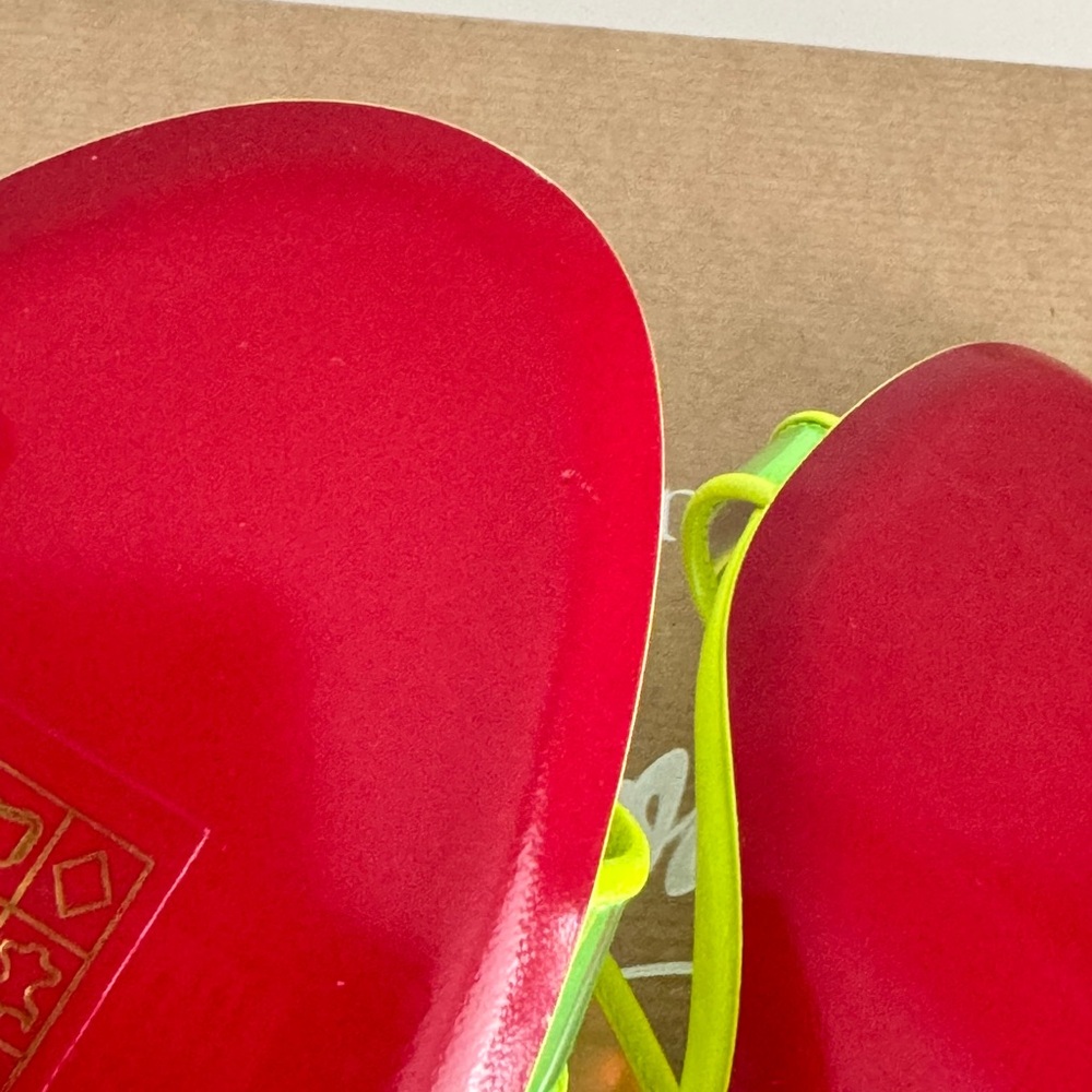 CHRISTIAN LOUBOUTIN *NEW* Neon Green Heels with Box & Dust Bag - Picture 14 of 17